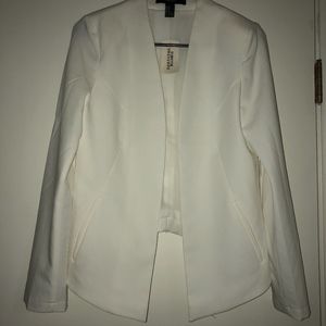 Never Worn Medium White Career Jacket Forever 21